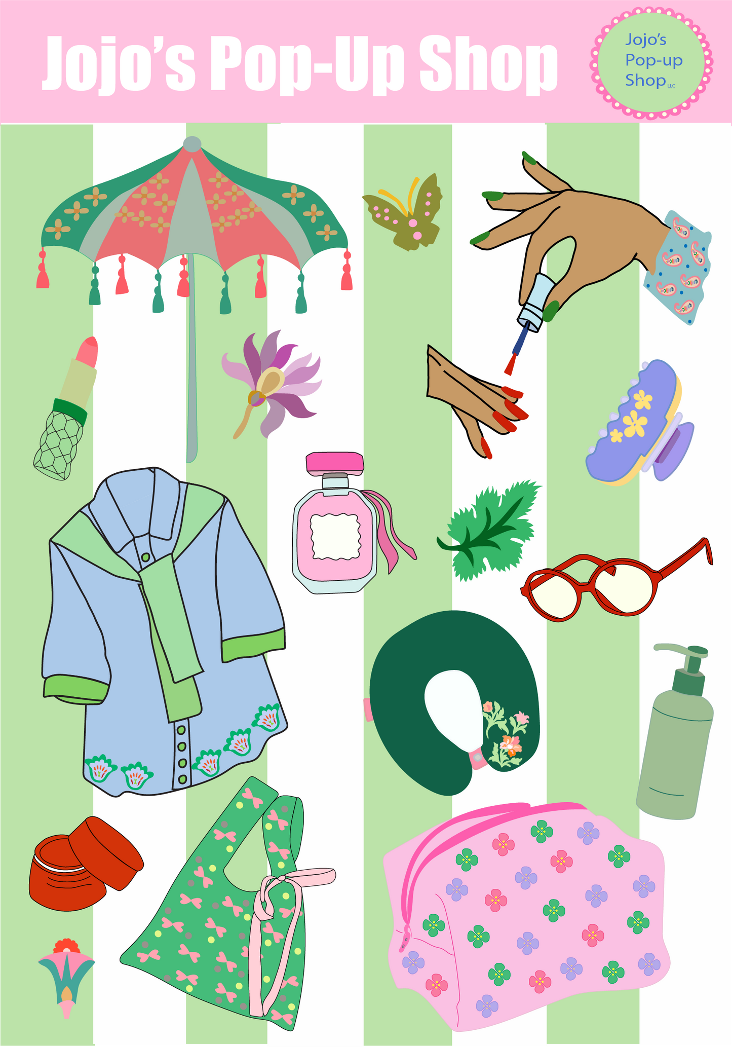 Girly Pop Sticker Sheet