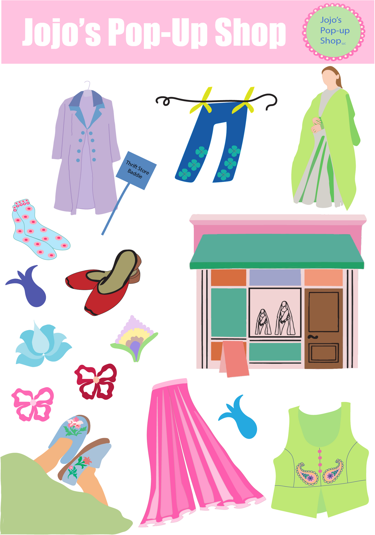 Ethnic Apparel Sticker Sheet