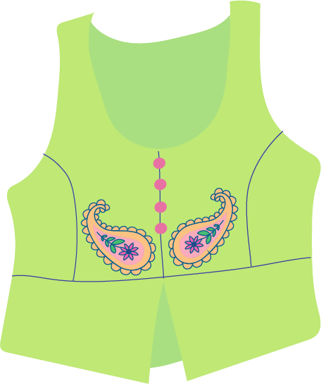 Ethnic Apparel Sticker Sheet