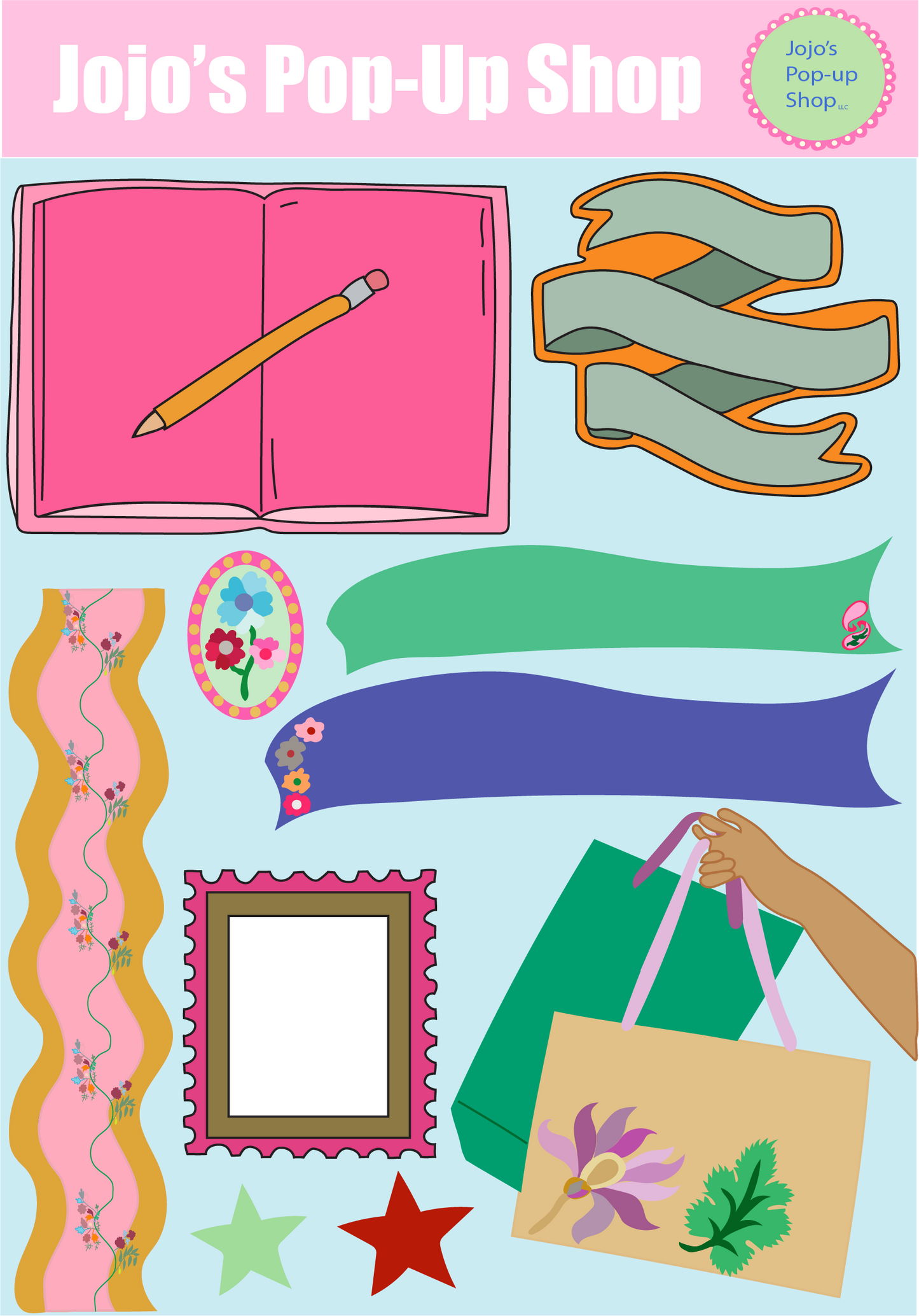 Junk Journal Club I Sticker Sheet